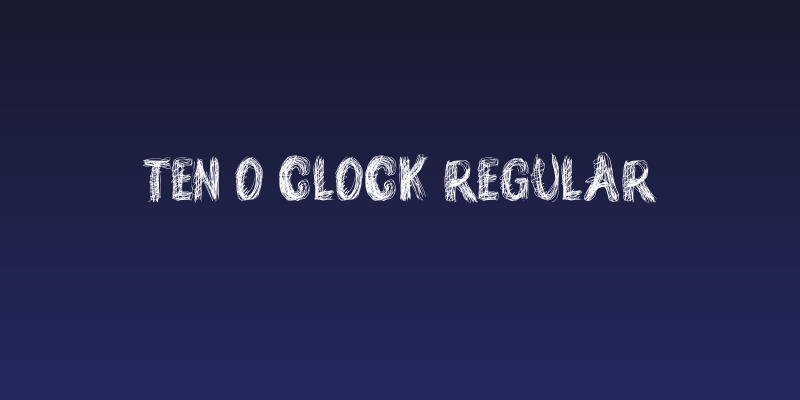 TEN O CLOCK Regular Social Header