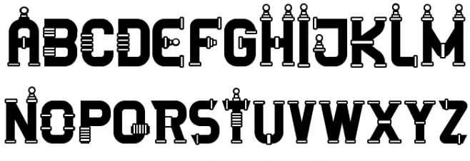 TESLAFONT Font Litere mari