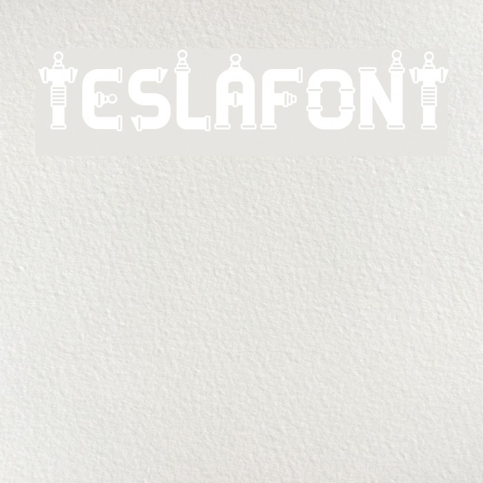 TESLAFONT Font examples
