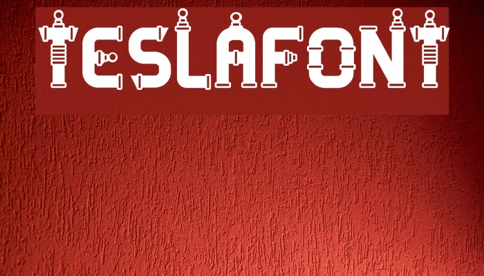 TESLAFONT Font examples