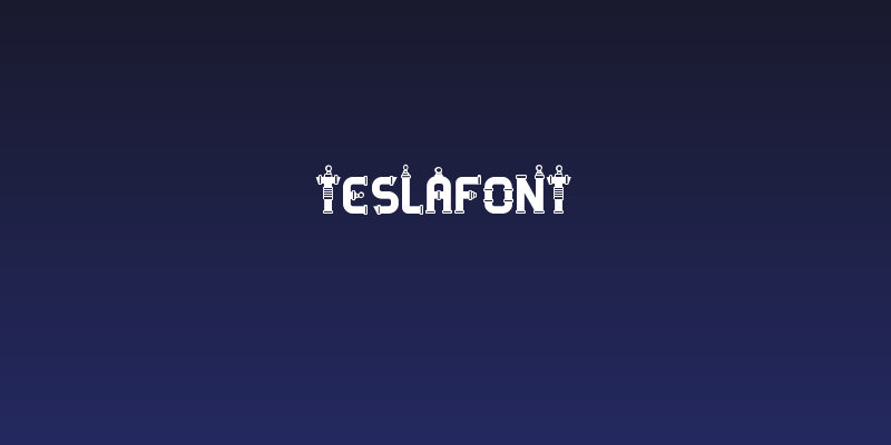 TESLAFONT Social Header