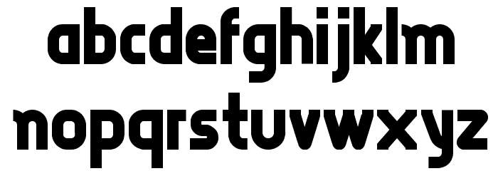 TESLAFONT Font LOWERCASE
