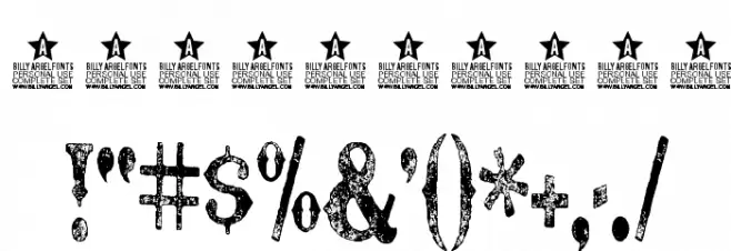 TEXAS TANGO EXTRA ROTH PERSONAL USE Condensed Regular Font OTHER CHARS