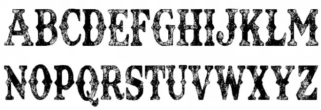 TEXAS TANGO EXTRA ROTH PERSONAL USE Condensed Regular Font Litere mari