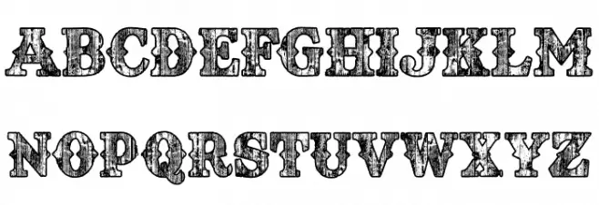 TEXASWOOD PERSONAL USE Bold Schriftart Groß