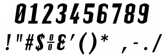 TElerysmMono2-Italic Font OTHER CHARS