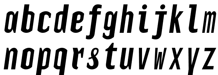 TElerysmMono2-Italic Font LOWERCASE