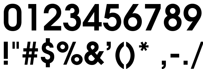 TeXGyreAdventor-Bold Font OTHER CHARS