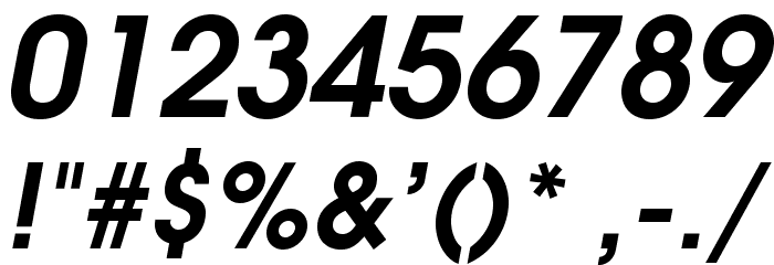 TeXGyreAdventor-BoldItalic Font OTHER CHARS