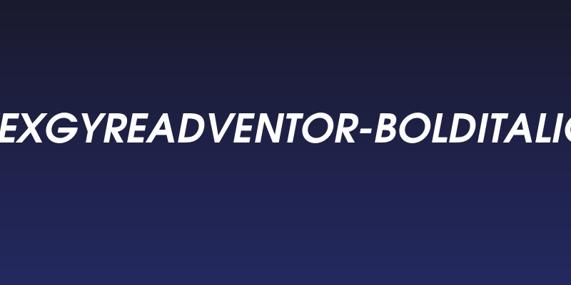 TeXGyreAdventor-BoldItalic Social Header