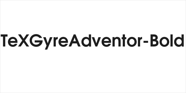 TeXGyreAdventor-Bold Logo