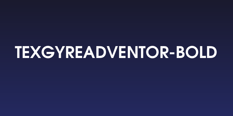 TeXGyreAdventor-Bold Social Header