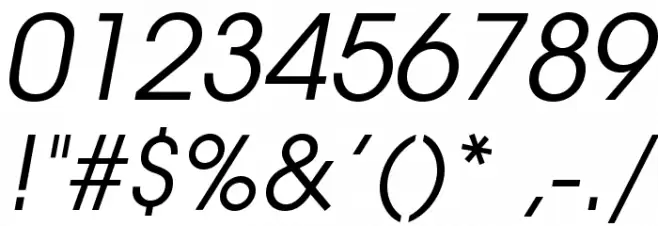 TeXGyreAdventor-Italic Font OTHER CHARS