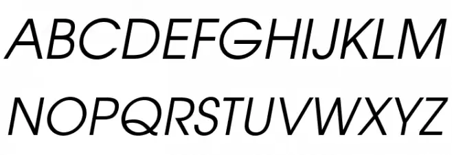 TeXGyreAdventor-Italic 字体 大写