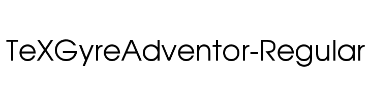 TeXGyreAdventor-Regular  font caratteri gratis