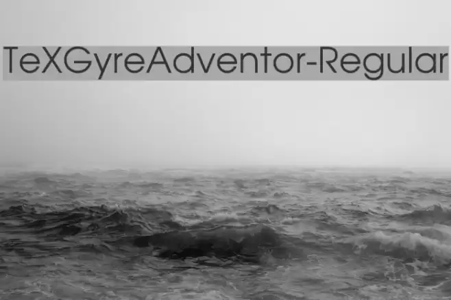 TeXGyreAdventor-Regular Font examples