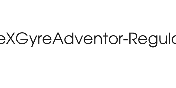 TeXGyreAdventor-Regular Logo