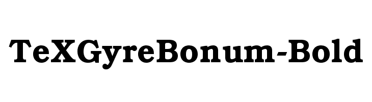 TeXGyreBonum-Bold Font