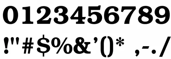 TeXGyreBonum-Bold Font OTHER CHARS