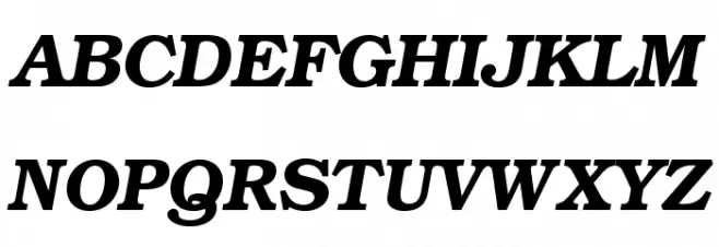 TeXGyreBonum-BoldItalic 字体 大写
