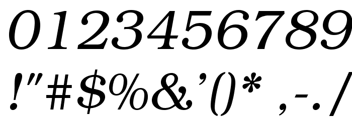 TeXGyreBonum-Italic Font OTHER CHARS