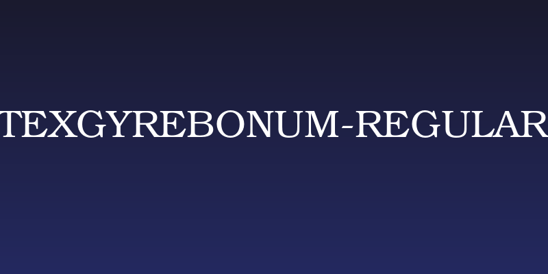 TeXGyreBonum-Regular Social Header