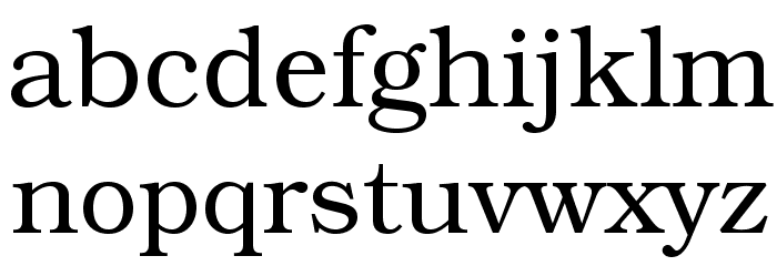 TeXGyreBonum-Regular Font LOWERCASE