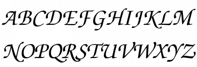 TeXGyreChorus-MediumItalic خط أحرف كبيرة