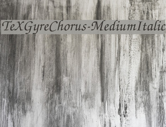 TeXGyreChorus-MediumItalic Font examples