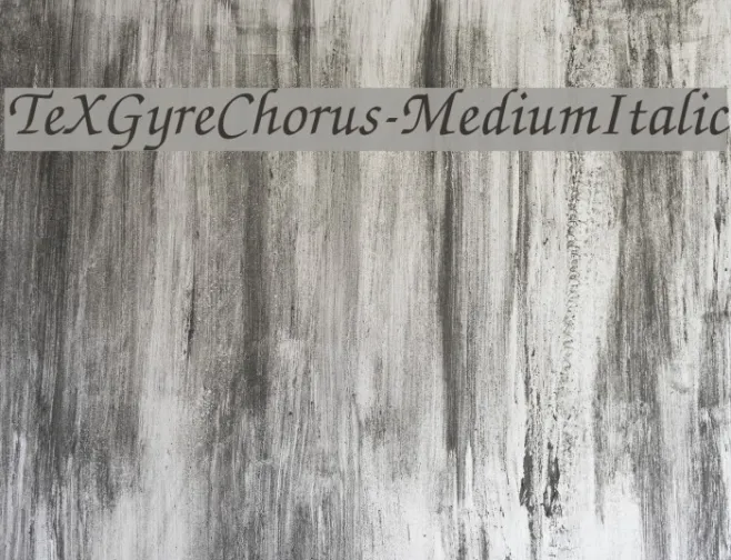 TeXGyreChorus-MediumItalic Example 1