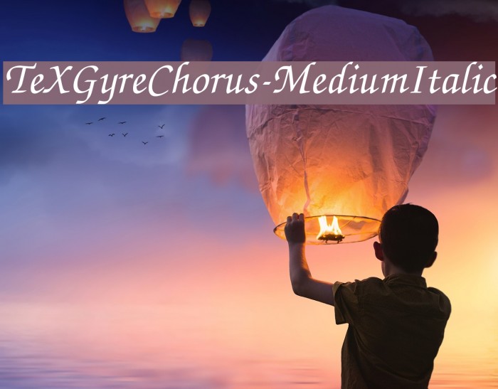 TeXGyreChorus-MediumItalic Font examples