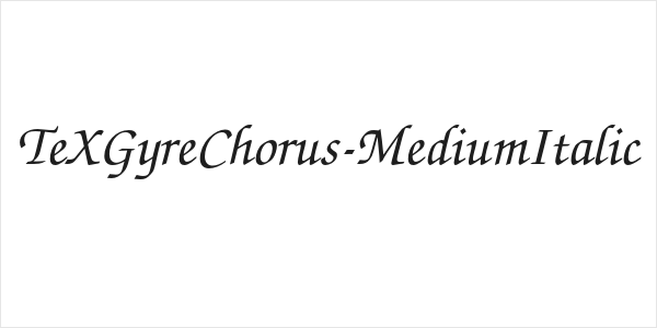 TeXGyreChorus-MediumItalic Logo