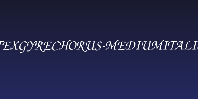 TeXGyreChorus-MediumItalic Social Header