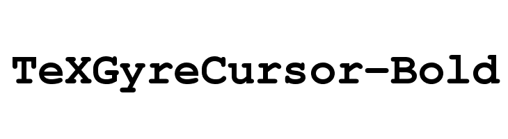 TeXGyreCursor-Bold Font