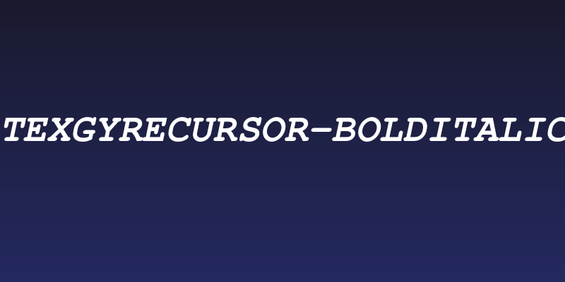 TeXGyreCursor-BoldItalic Social Header