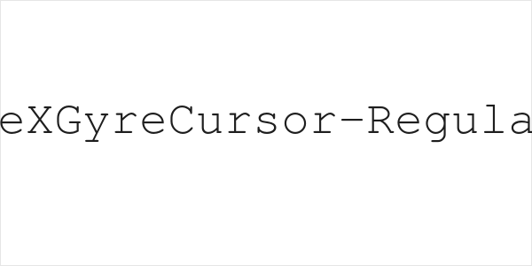 TeXGyreCursor-Regular Logo