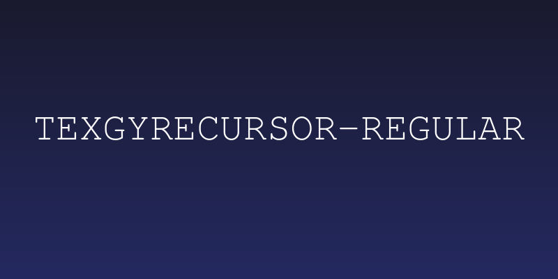 TeXGyreCursor-Regular Social Header