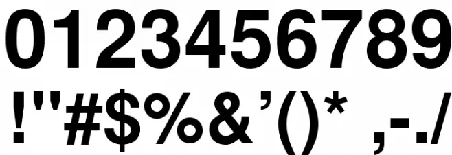 TeXGyreHeros-Bold Schriftart Anderer Schreiben