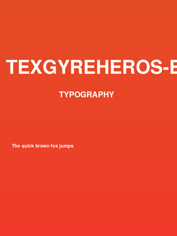 TeXGyreHeros-Bold Poster