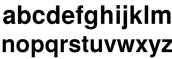 TeXGyreHeros-Bold Font LOWERCASE