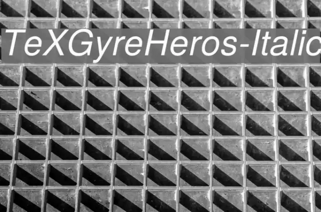 TeXGyreHeros-Italic Font examples