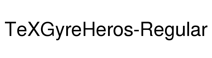 TeXGyreHeros-Regular Font