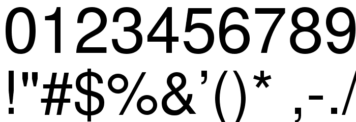 TeXGyreHeros-Regular Font OTHER CHARS