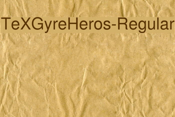 TeXGyreHeros-Regular Font examples