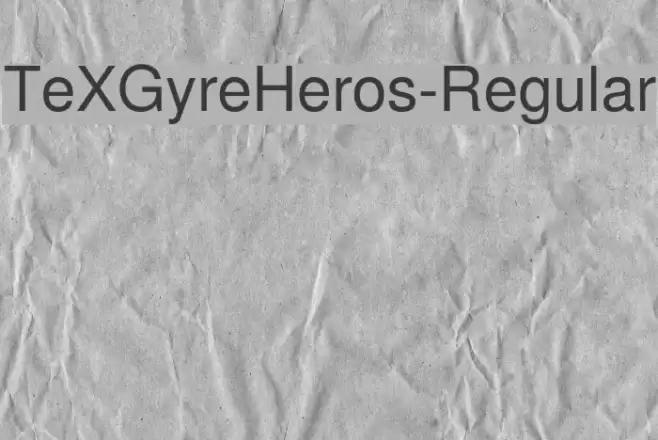 TeXGyreHeros-Regular  examples