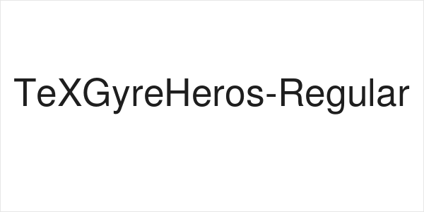 TeXGyreHeros-Regular Logo