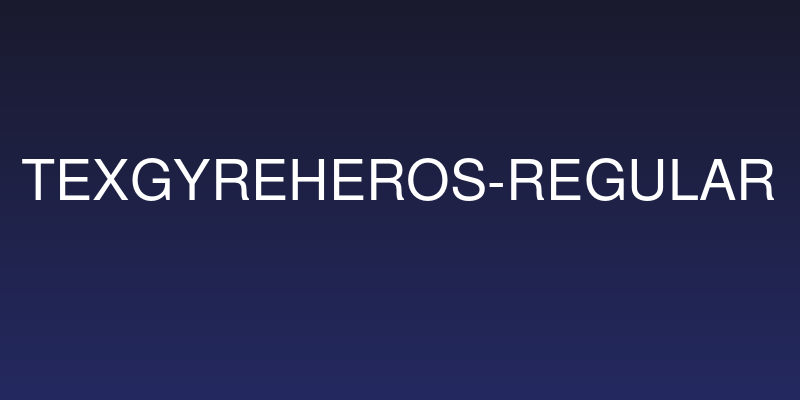 TeXGyreHeros-Regular Social Header