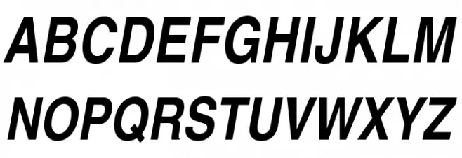 TeXGyreHerosCondensed-BoldItalic Schriftart Groß