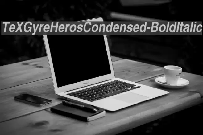TeXGyreHerosCondensed-BoldItalic examples