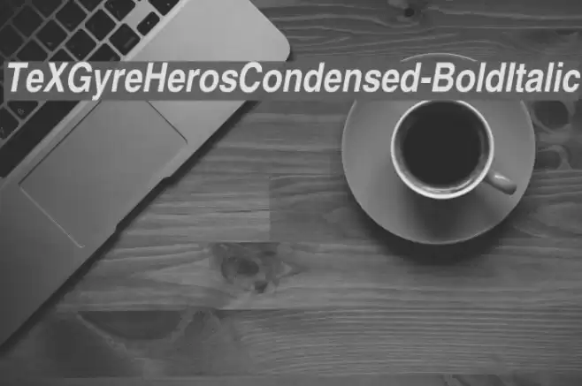 TeXGyreHerosCondensed-BoldItalic examples